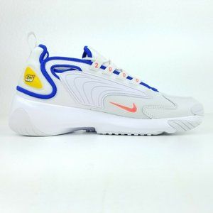 Nike Zoom 2K Mens Training Shoes White Blue Yellow Crimson AO0269 005